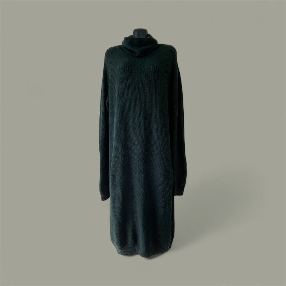 slim fit dress slacks Lioraen - Green Striped Cashmere Dress