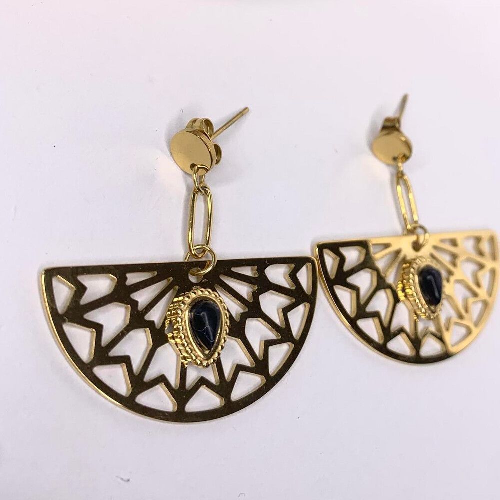 Kopen | Alternative Spiderweb Cobweb Earrings Gold Plated Stainless Steel Tattoo Goth Punk Grunge