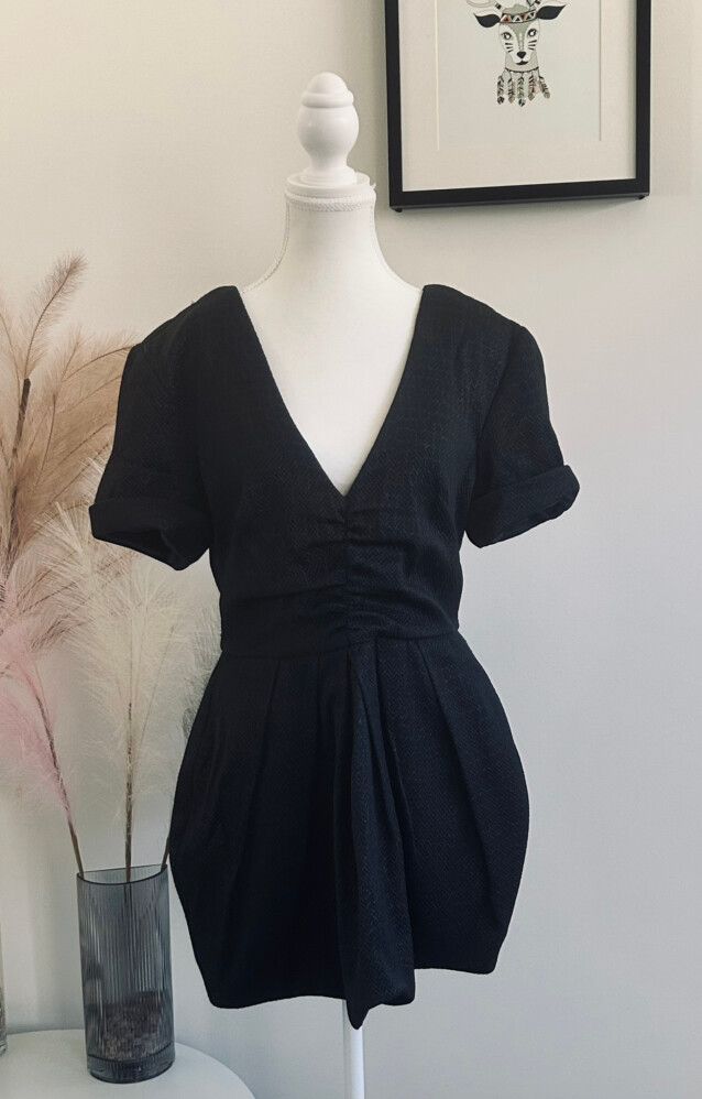 NICOLA FINETTI Dress Black Mini Size 12