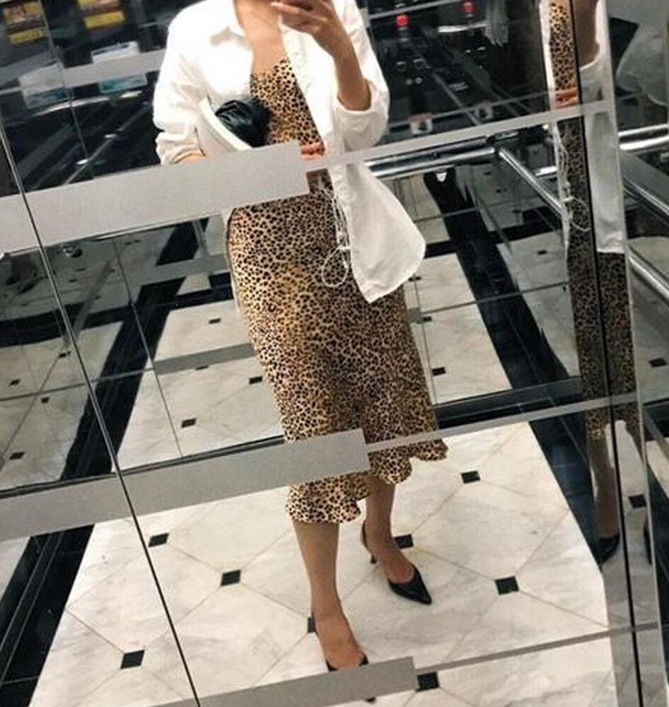 silk laundry leopard slip dress Leopard print silk slip dress, Satin midi nightgown, Bridal lingerie