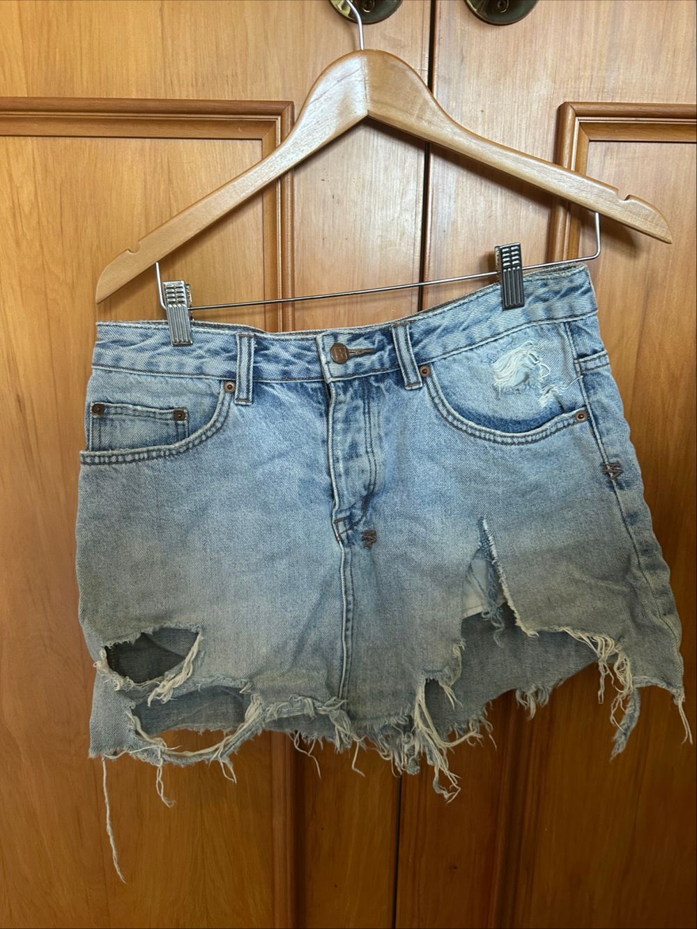 ksubi Distressed Denim Skirt