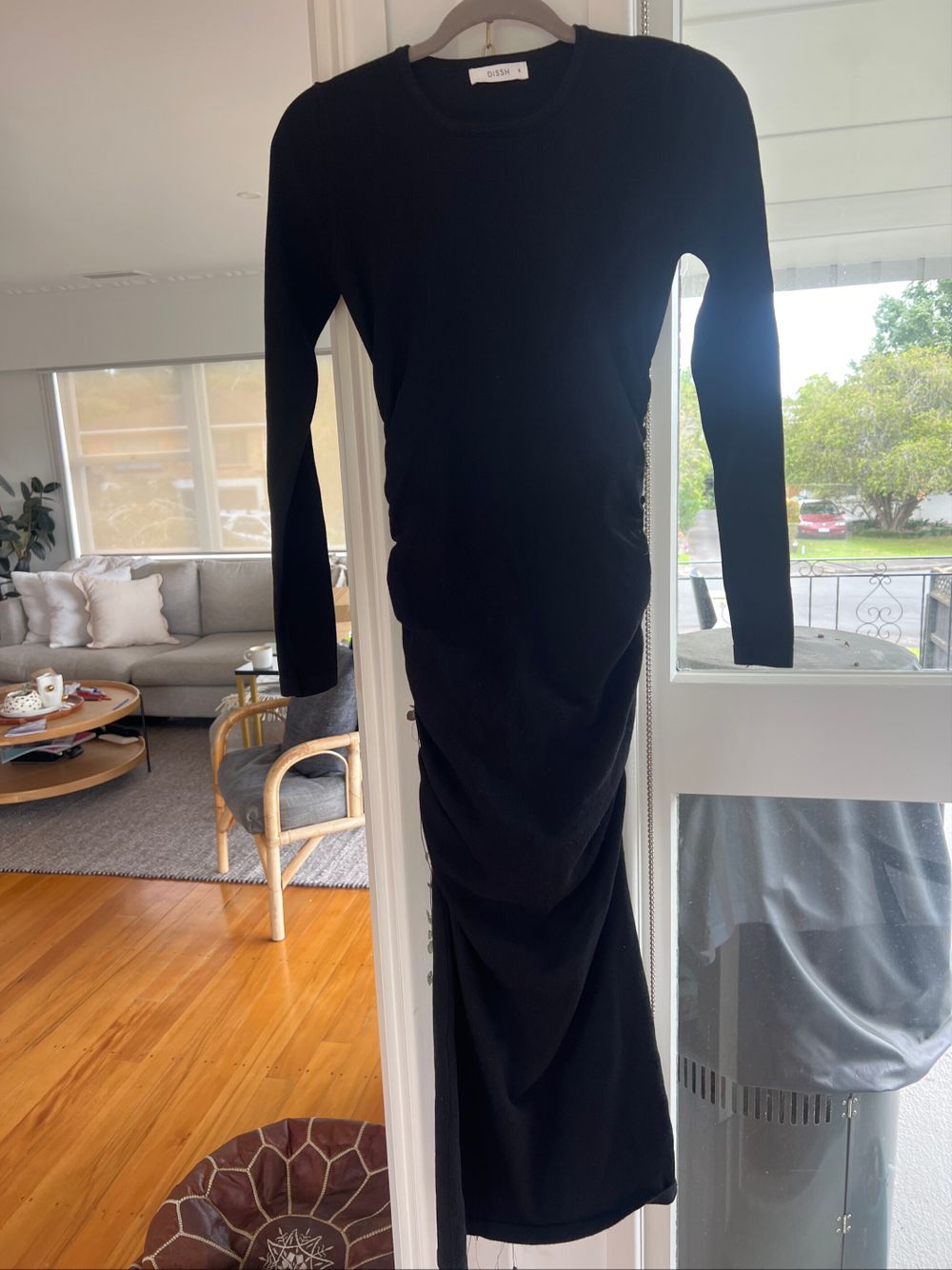 DISSH - DISSH Black Dress size 8 long sleeve on Designer Wardrobe
