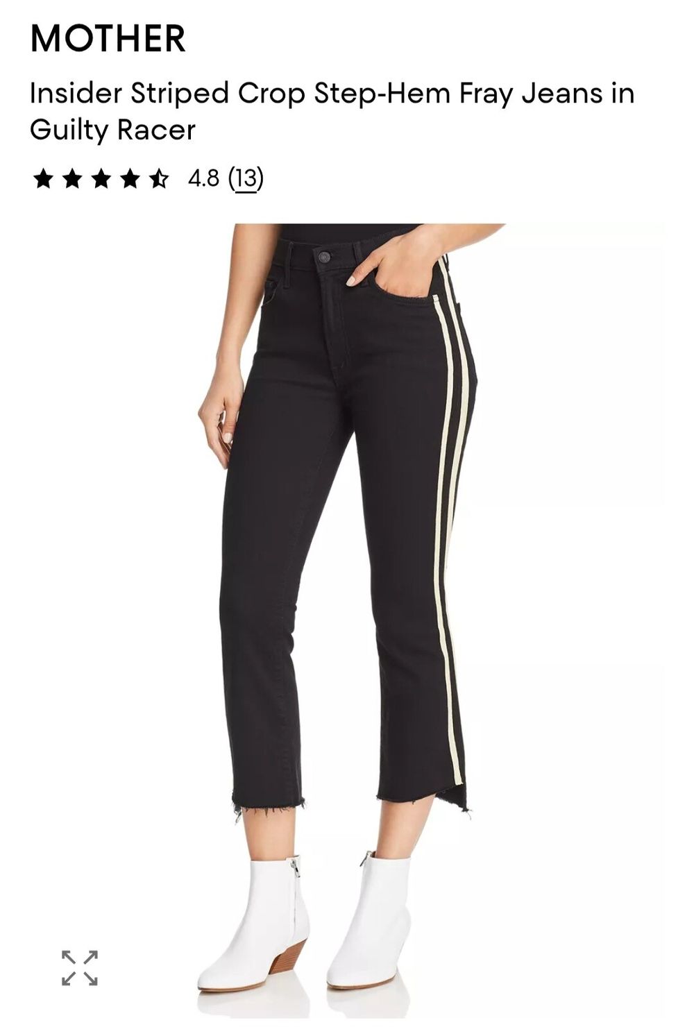 Mother Insider Crop Step Fray Jeans