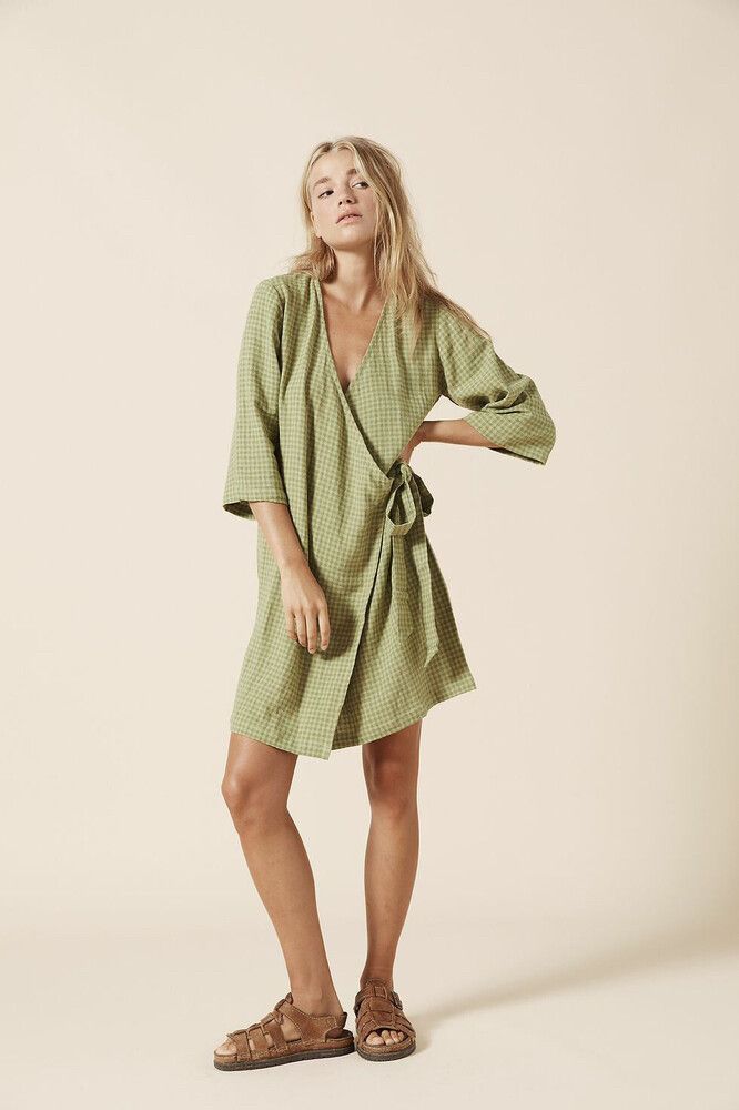 green wrap dress australia Sacha Drake Orchid Wrap Dress