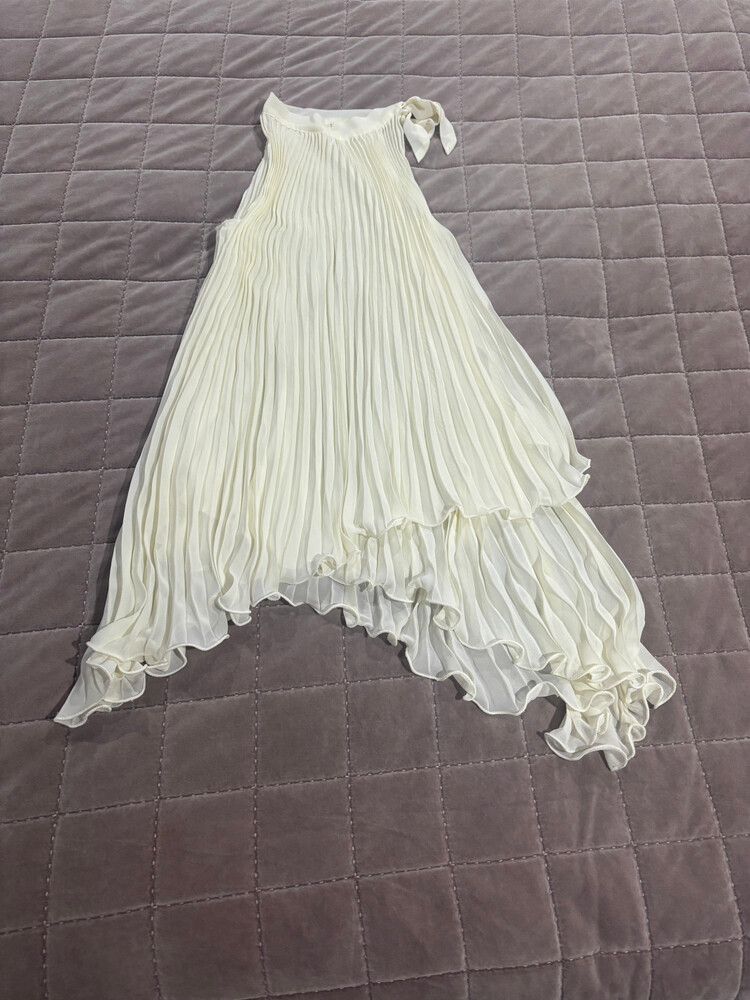 Yellow Pleat Dress