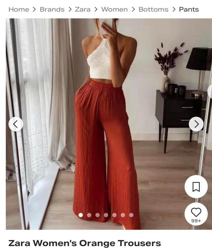 Zara June wide leg trousers