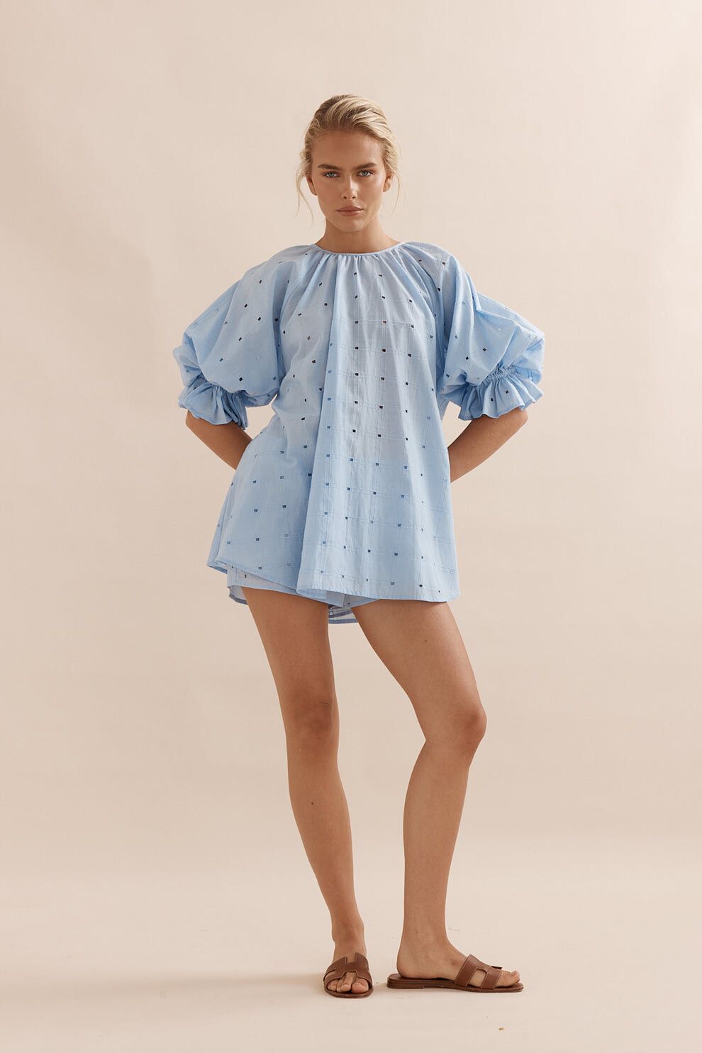 Horizon Top Broderie + Little Rosie Short Broderie