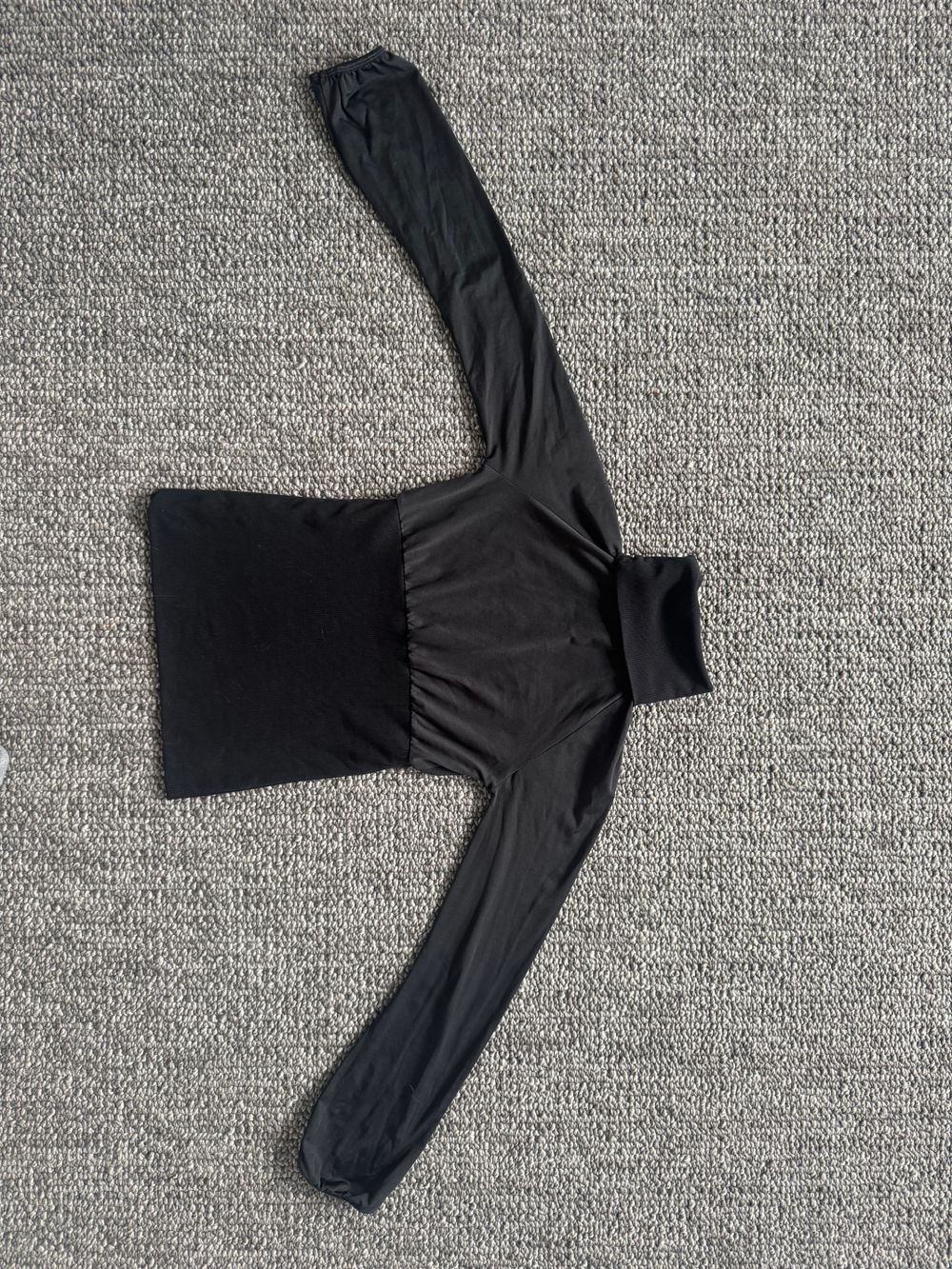 Black high neck skivvy