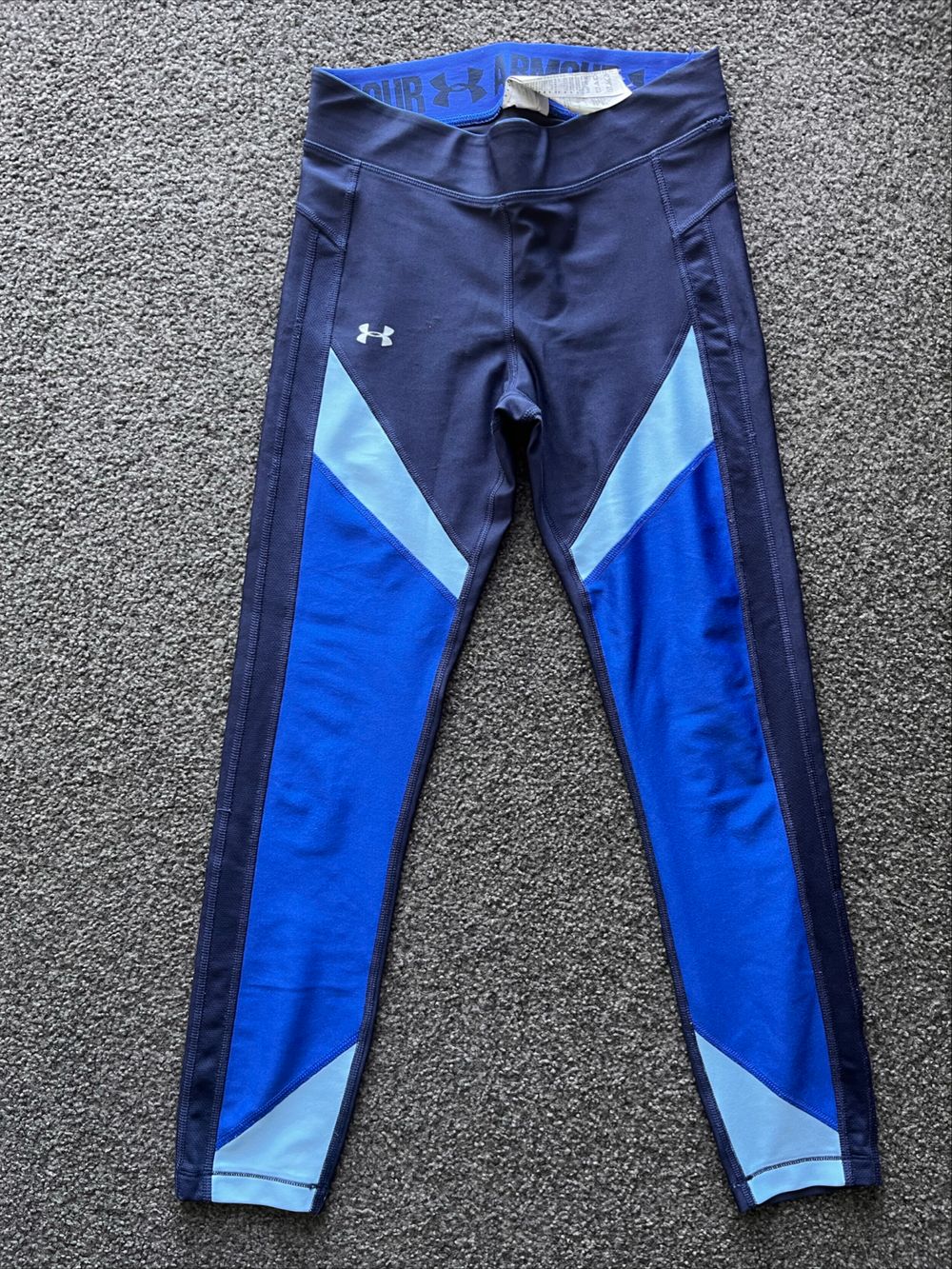 Under Armour Blue Colour Block Leggings