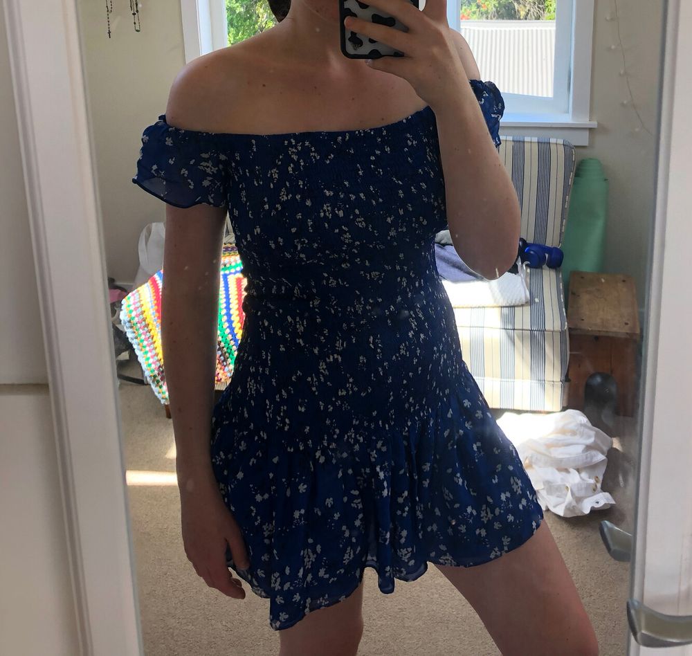 zara blue floral mini dress Holly Dress in Blue Floral – BATSHEVA