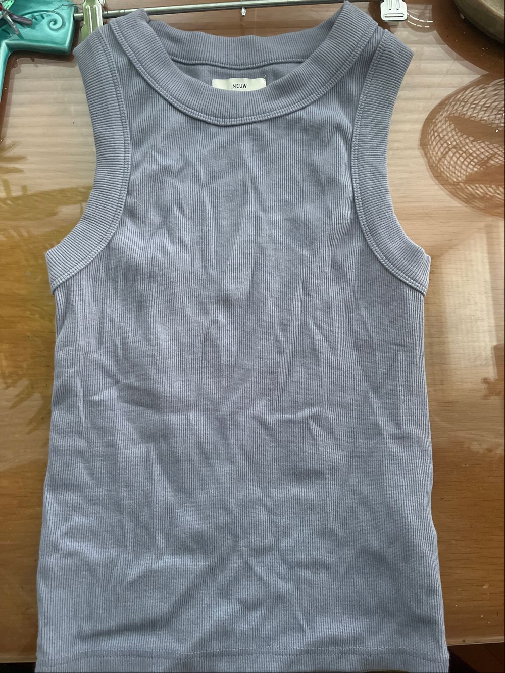 Neuw blue - grey tank top