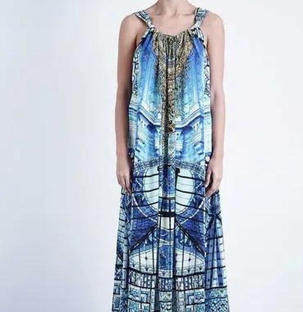 Camilla - Camilla Blue Maxi Dress on Designer Wardrobe