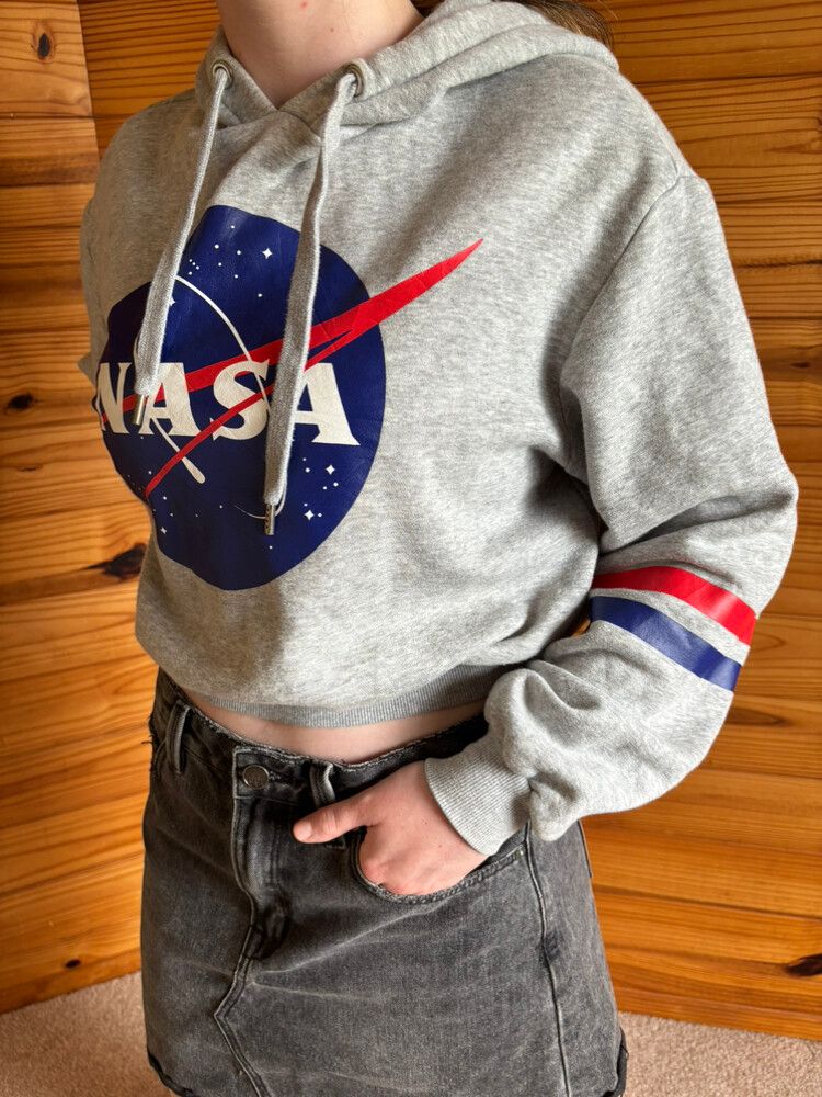 Vintage Nasa Cropped Jumper