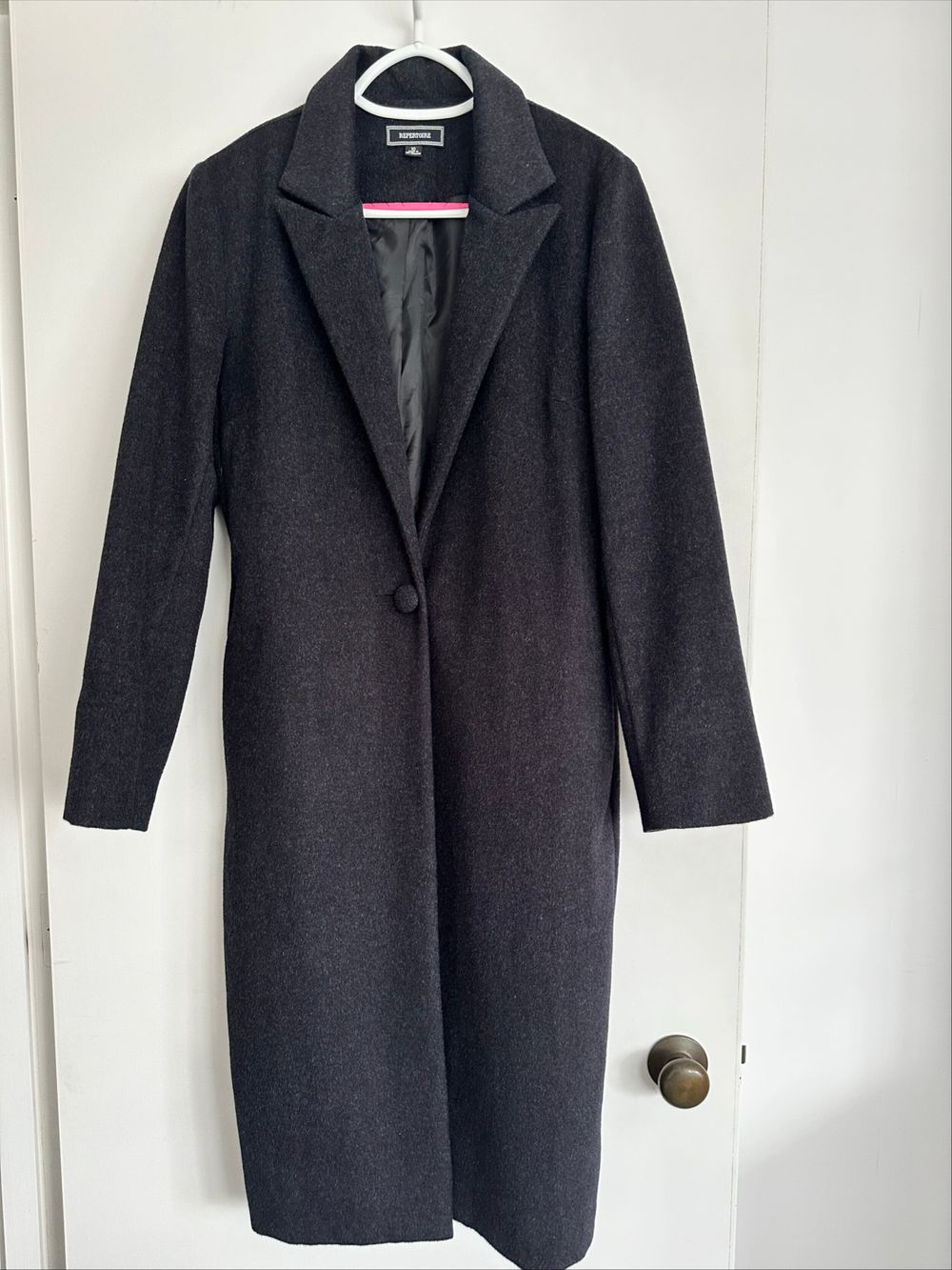 Repertoire off black - Charcoal Wool Coat