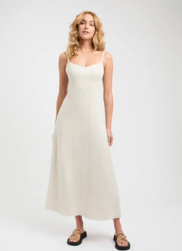 chinese dress ladies Kookai Manhattan Maxi Dress (Coconut Milk)  Rent To Dress NZ