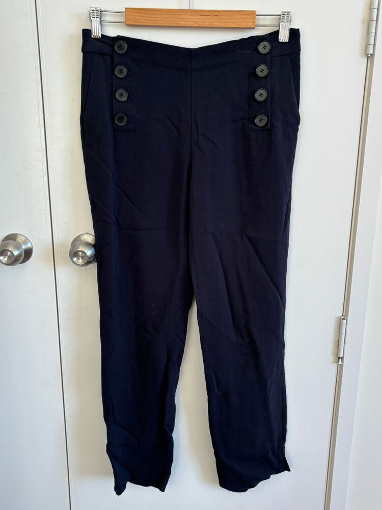 David Lawrence Navy Button Up Pants Size 8