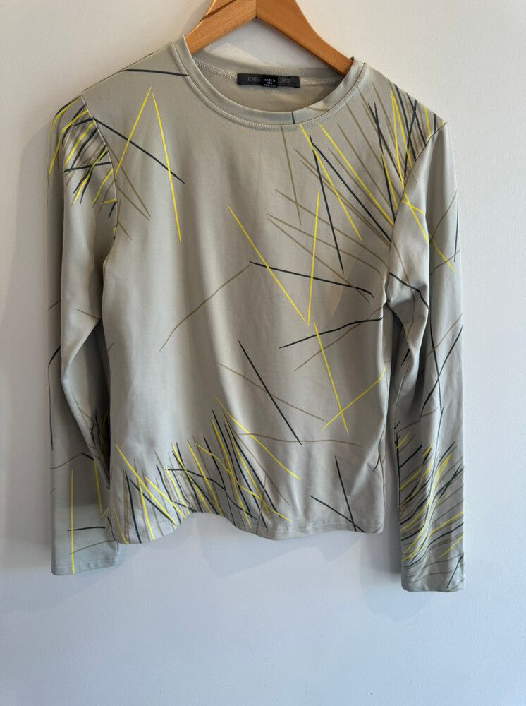 Patterned Long Sleeve Top