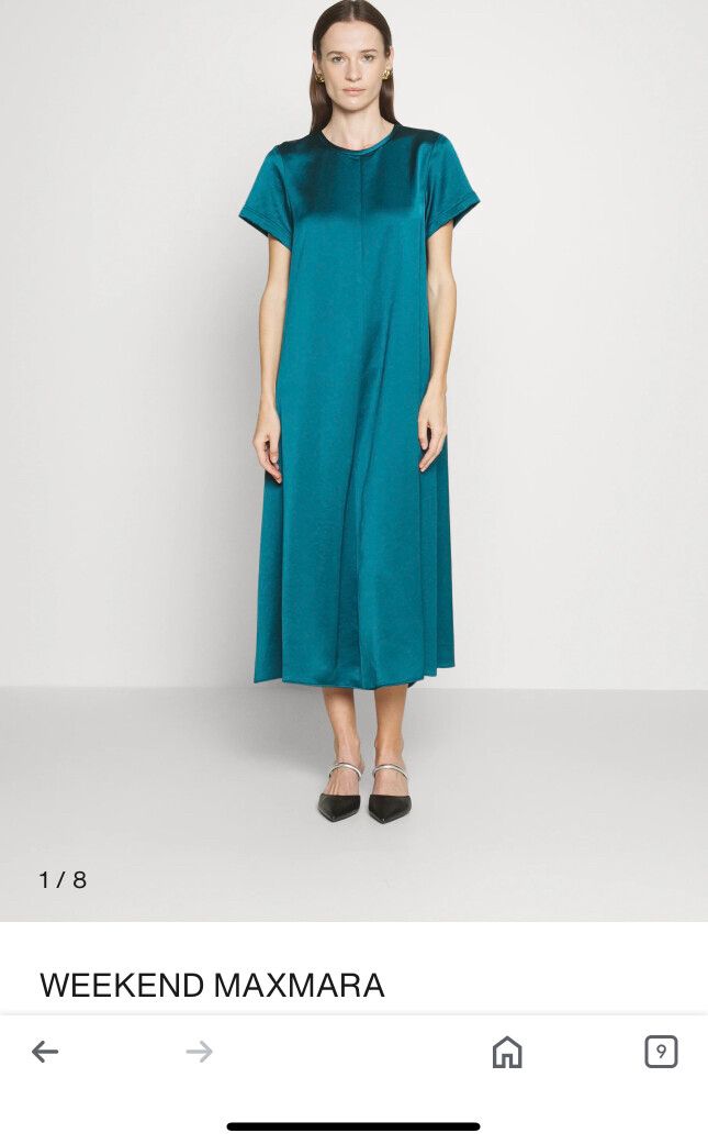 WEEKEND MAXMARA MAGA - DAY DRESS - PETROLIO