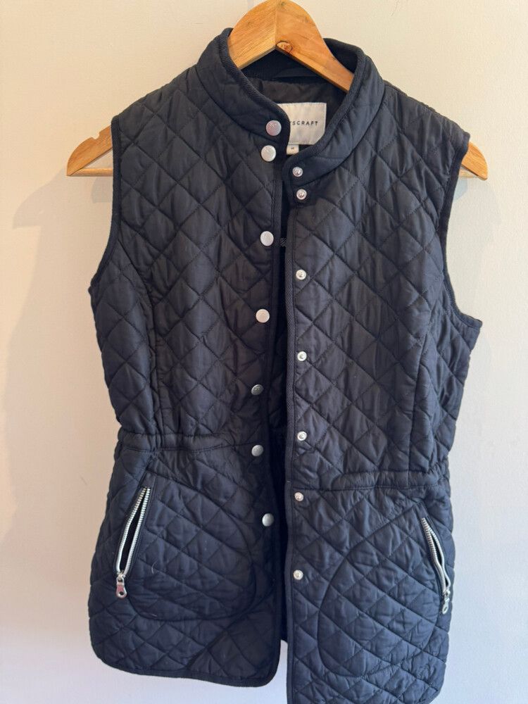 Black Quilted Vest