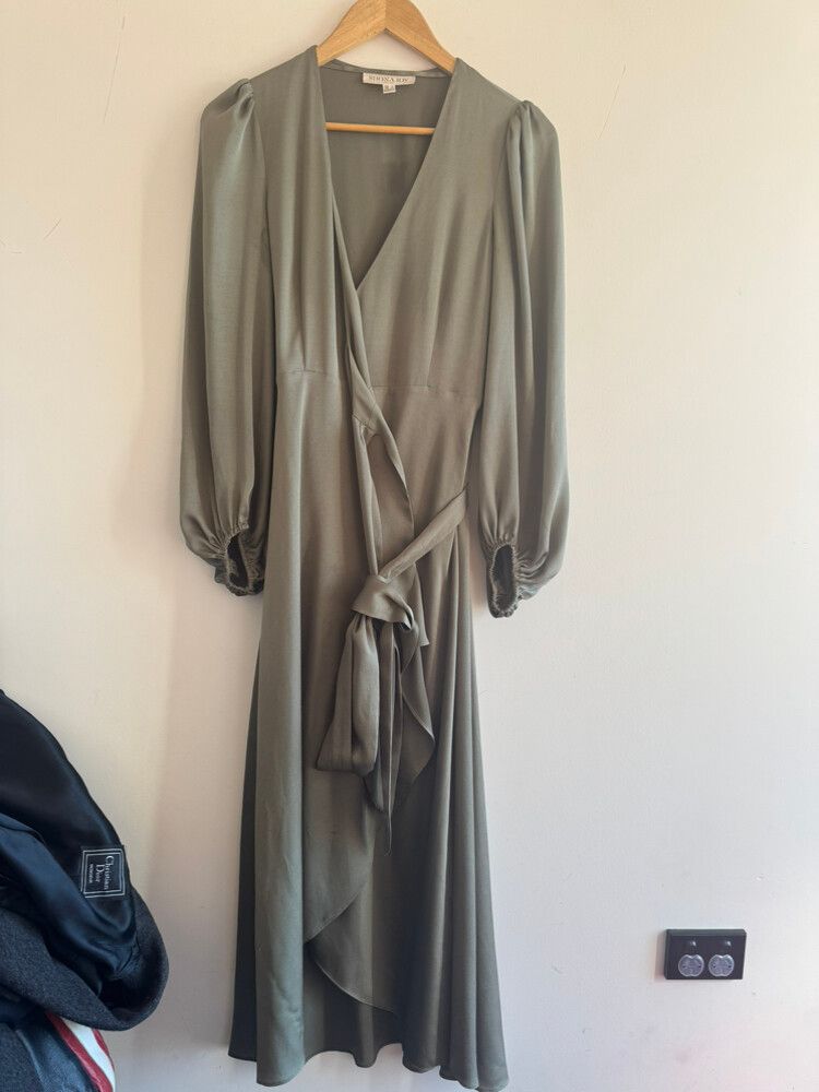 shona joy elton wrap midi dress Shona Joy