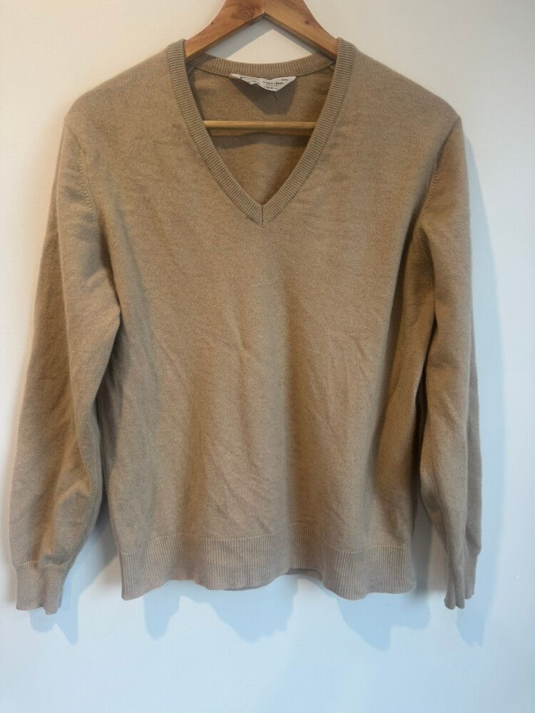 Pierre Cardin Beige Knit Pure Cashmere Jumper