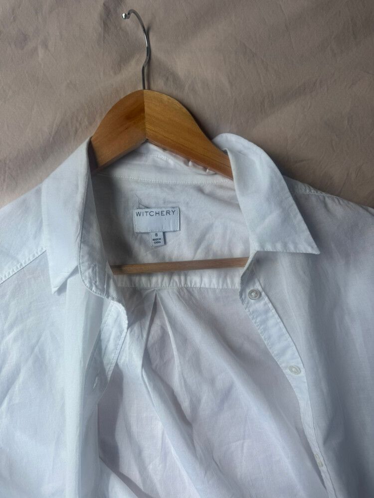 Witchery White Button Up Shirt