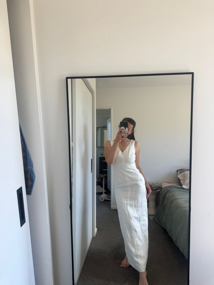 Adolfo Dominguez Full Length Linen Dress