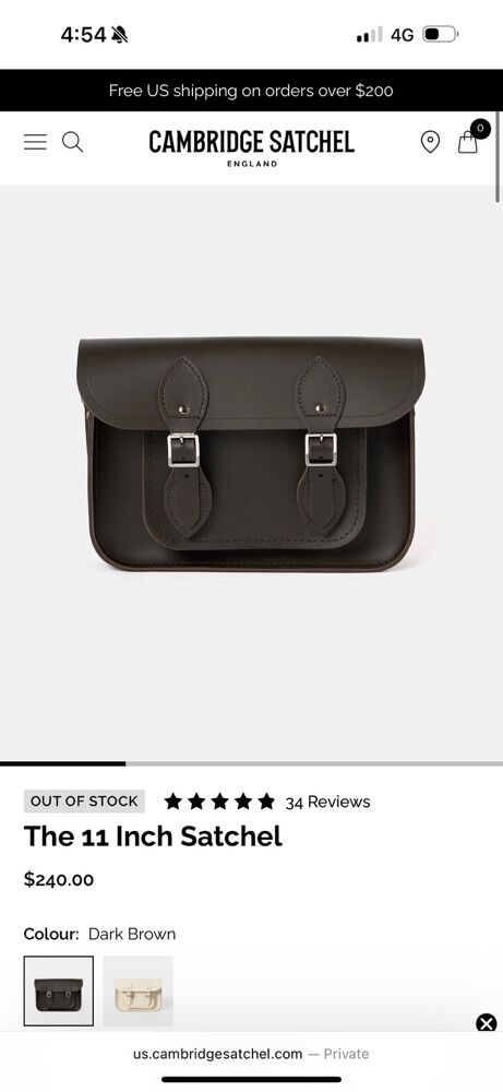 Cambridge Satchel Navy Crossbody Bag