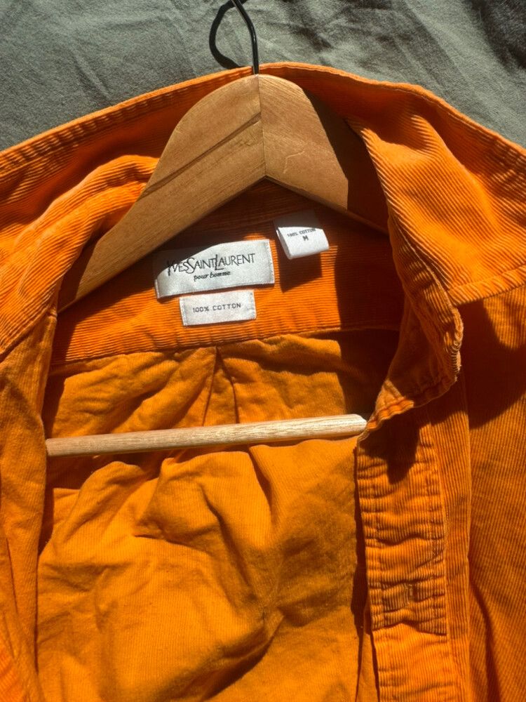Yves Saint Laurent Orange Cotton Shirt
