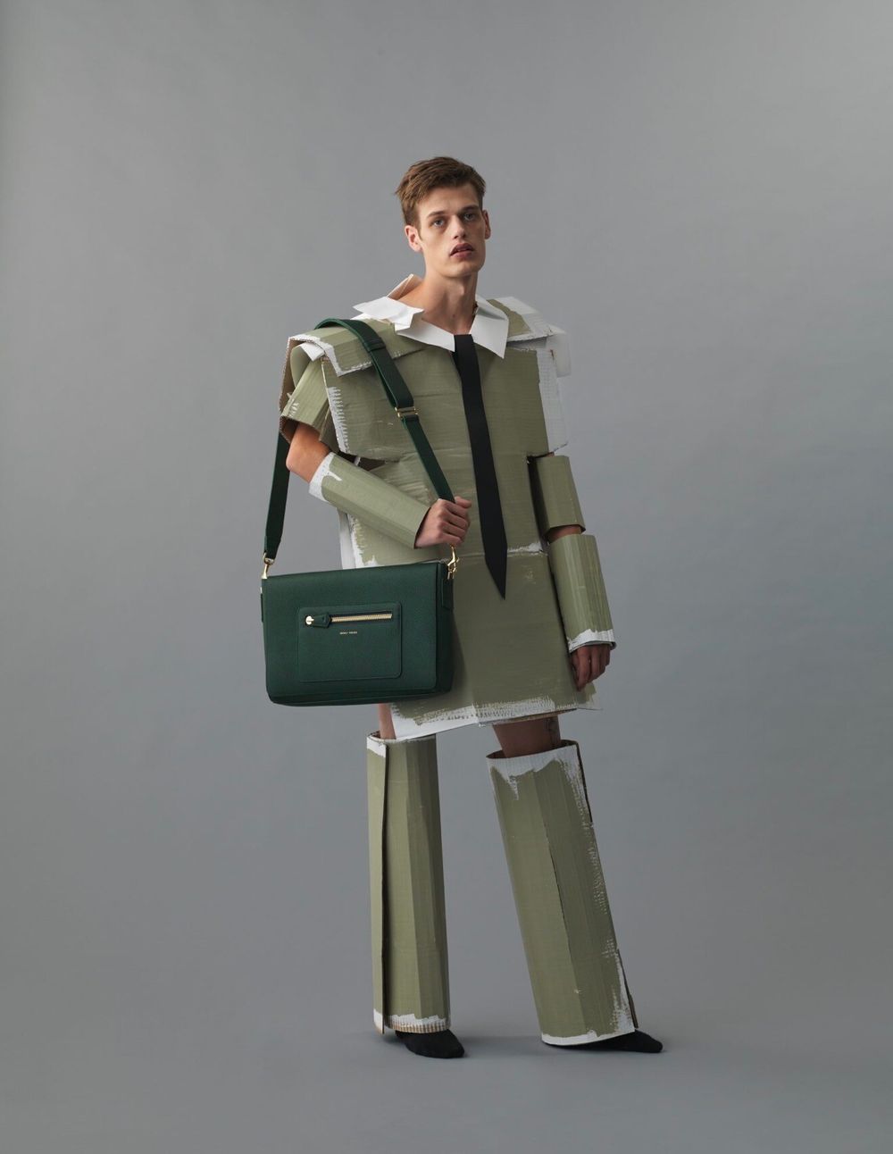 Deadly Ponies Green Leather Crossbody Bag