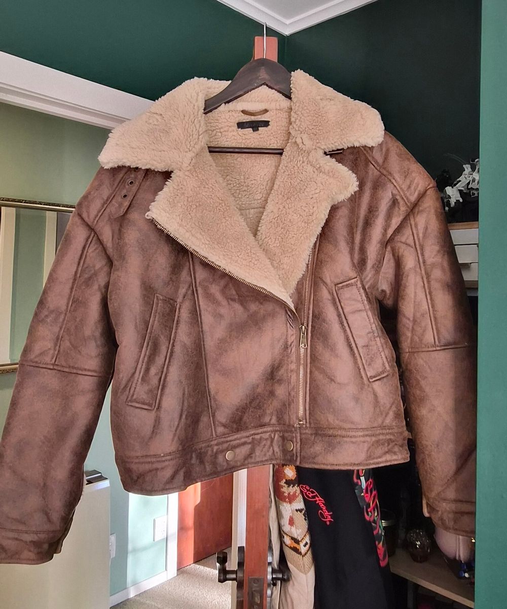 Ava & Ever Brown Faux Shearling Jacket