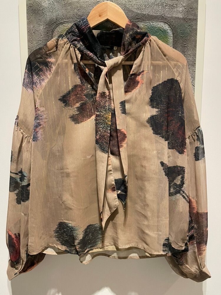 Scotch & Soda Green Floral Top