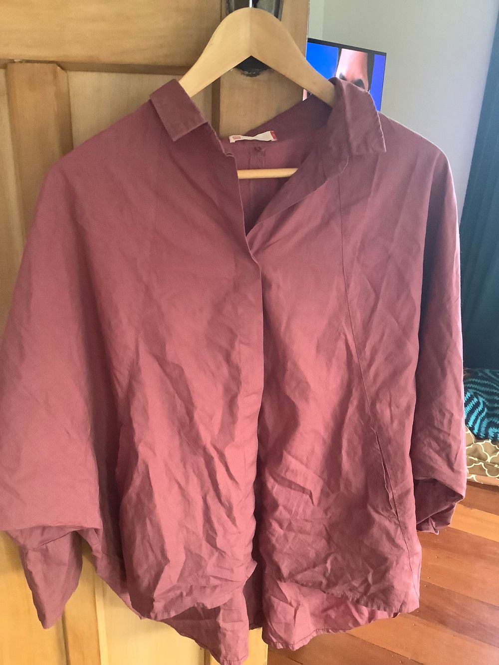 Oversized cotton shirt