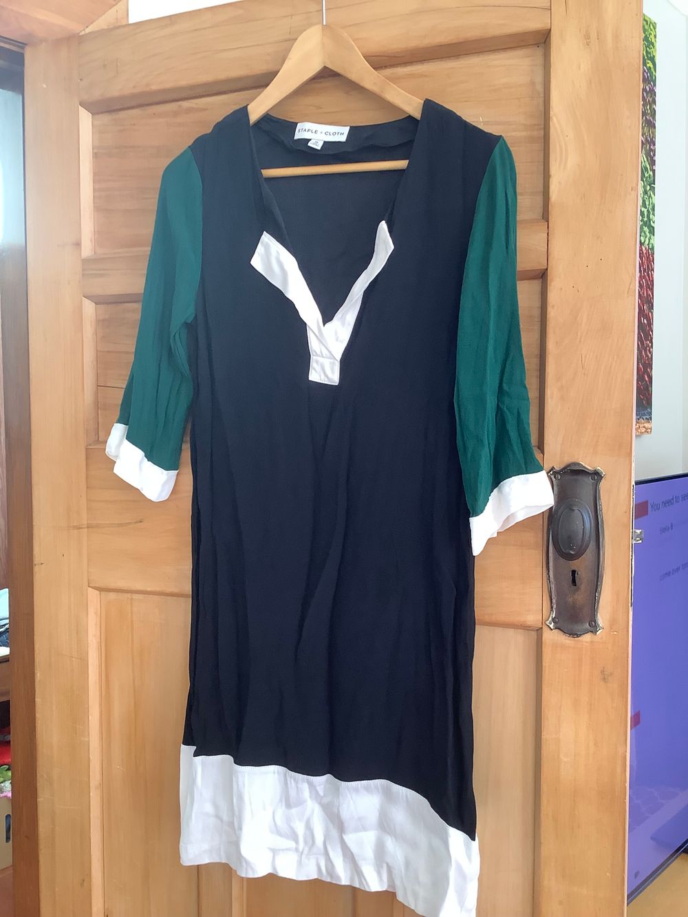 Block colour dress