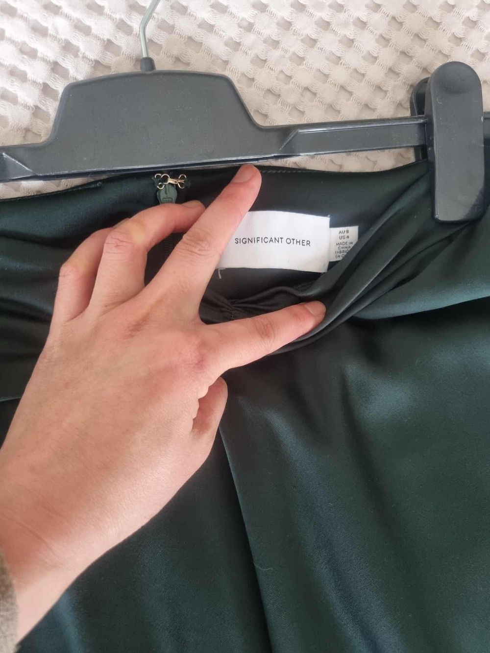 Significant Other Green Maxi Skirt from Superette