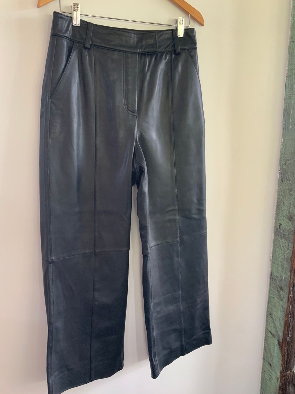Cue leather trousers size 10