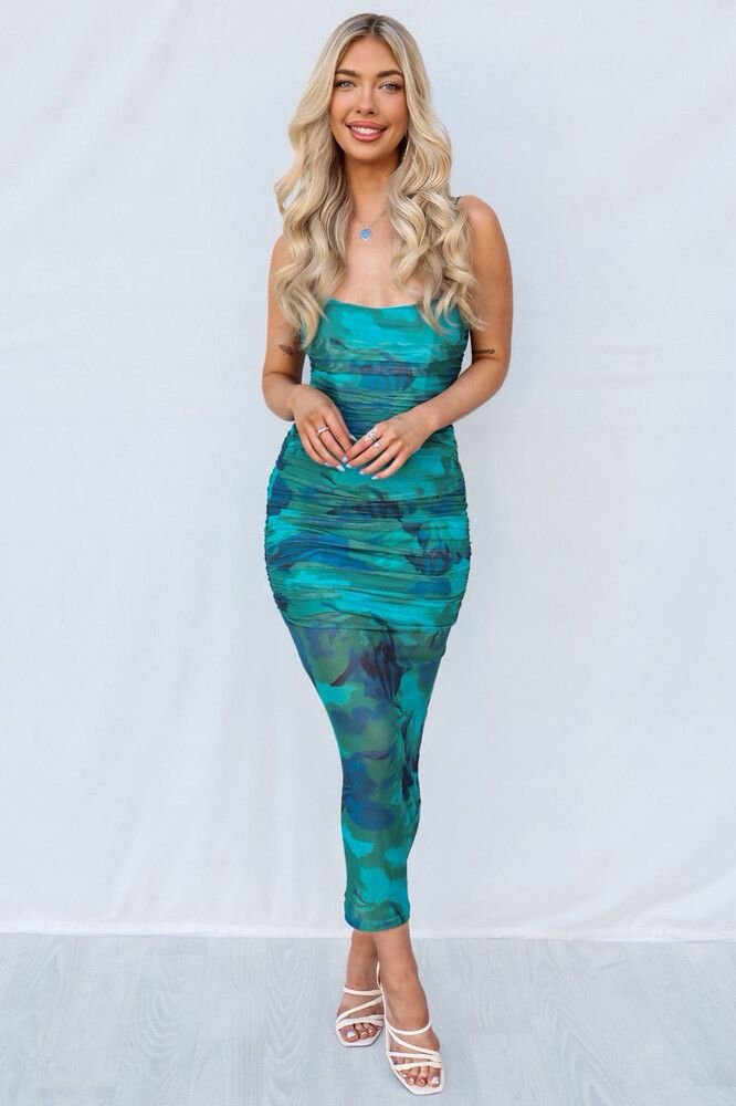 saints and secrets dress green Saints + Secrets