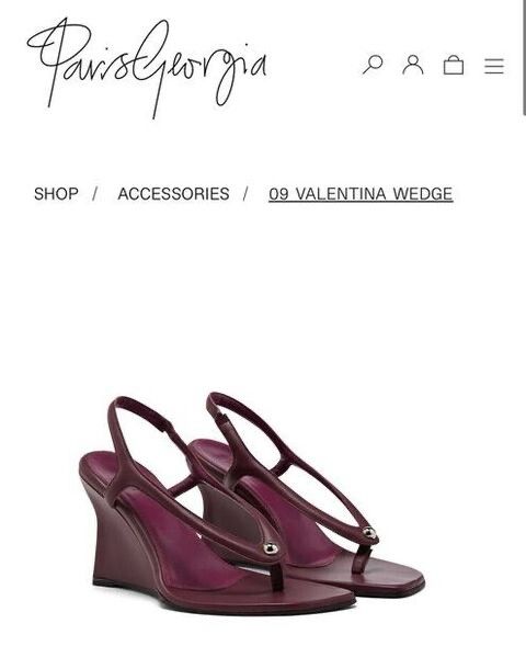 WORN ONCE Paris Georgia Valentina Wedge Marmount
