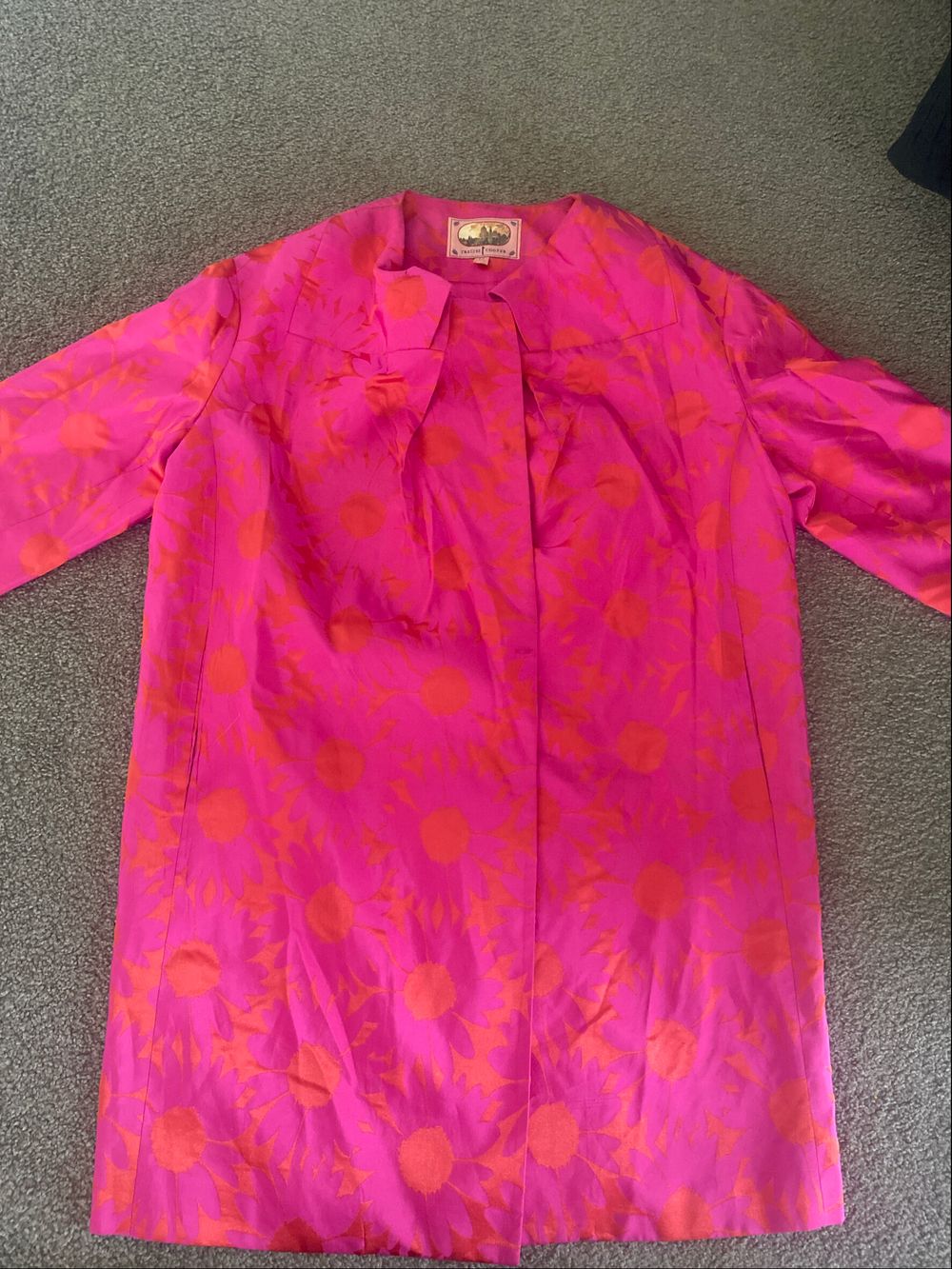 Trelise Cooper Pink Orange Floral Coat