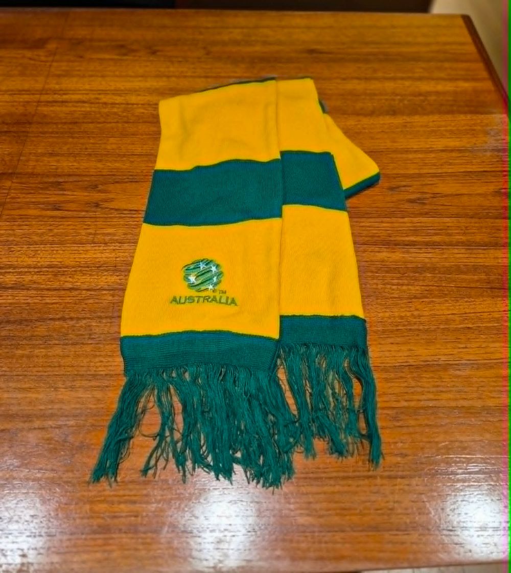 Australia Socceroos Yellow And Green Scarf