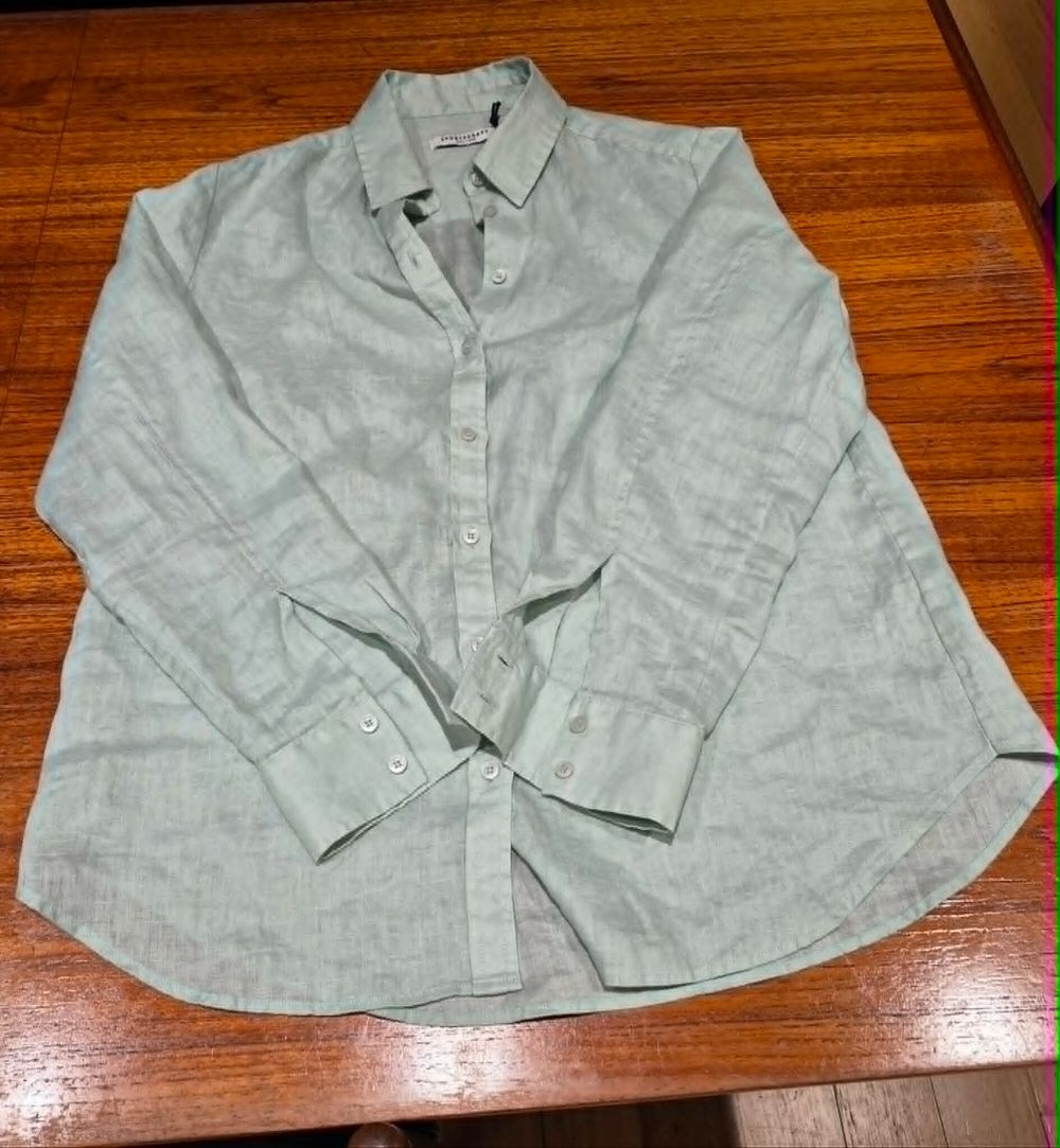 Sportscraft "Dahlia" Mint Linen Shirt