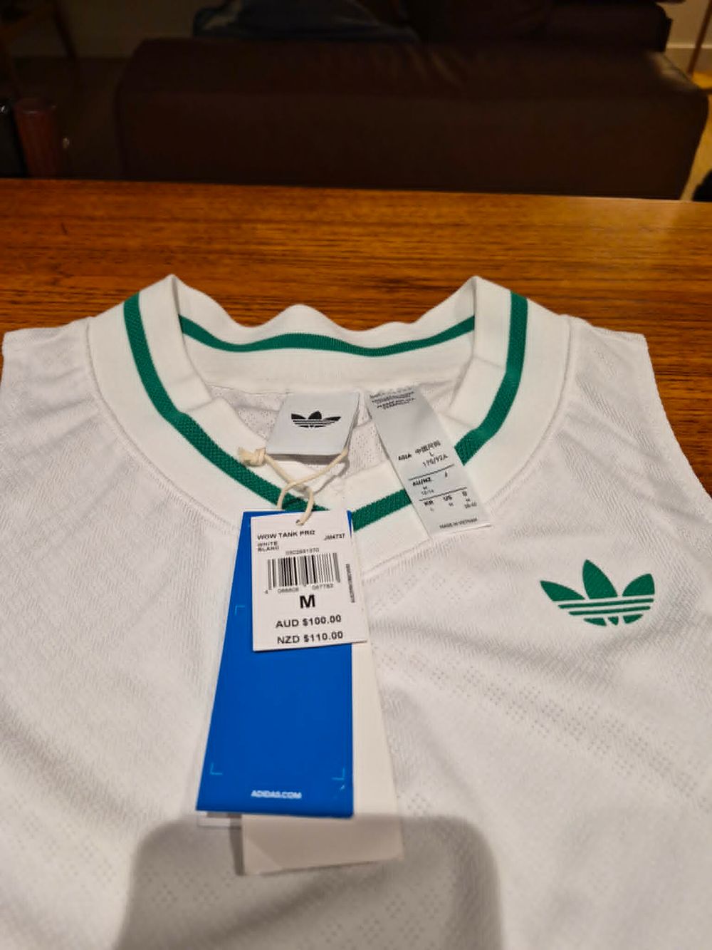 Adidas Tennis Climacool "Wow" Tank Top - White and Green