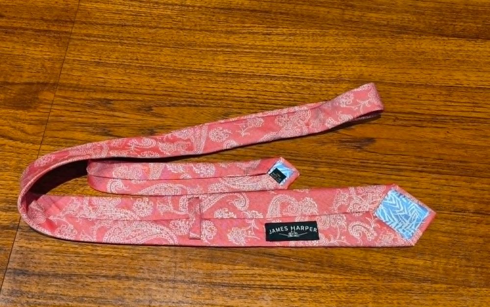 James Harper Pink Paisley Tie