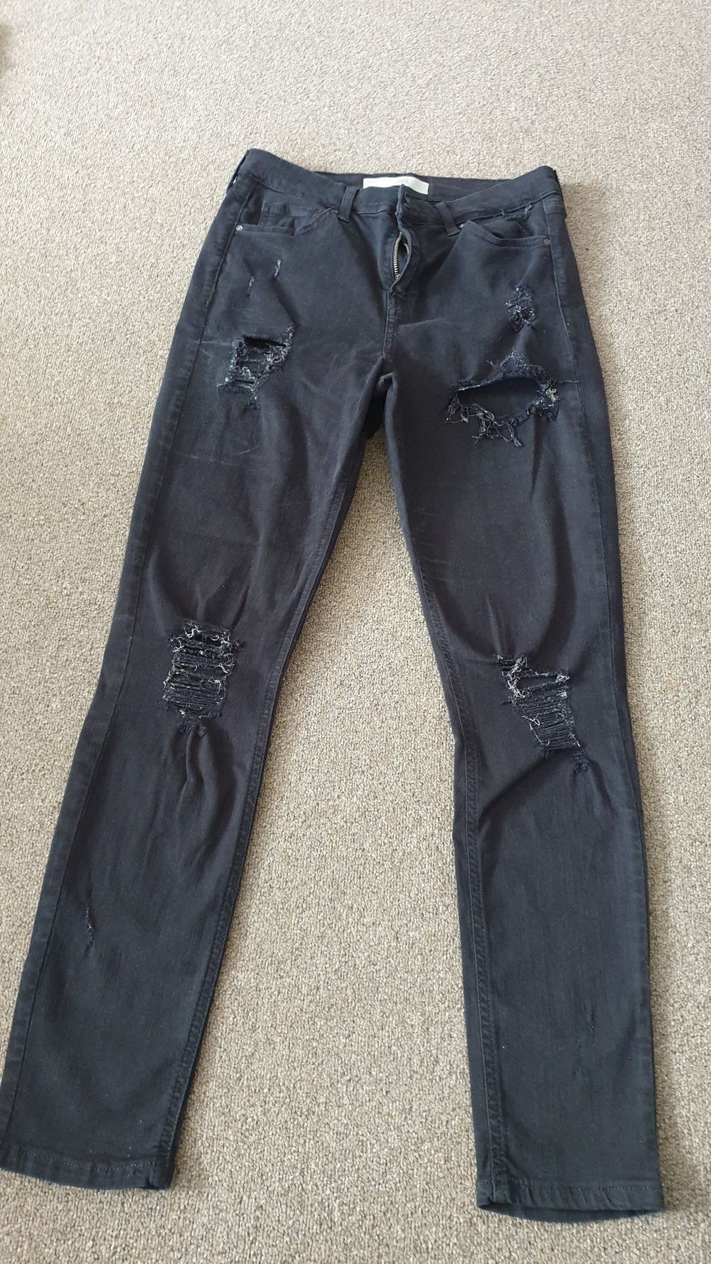 Topshop Skinny fit ripped womens jeans