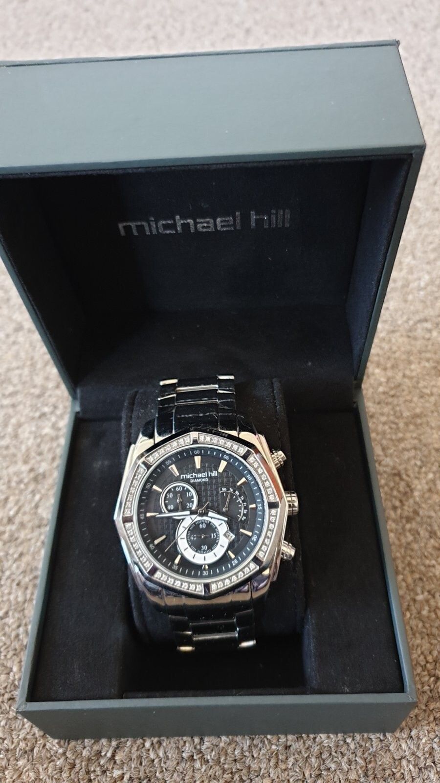 Michael Hill Silver 1/2 carat Diamond Watch