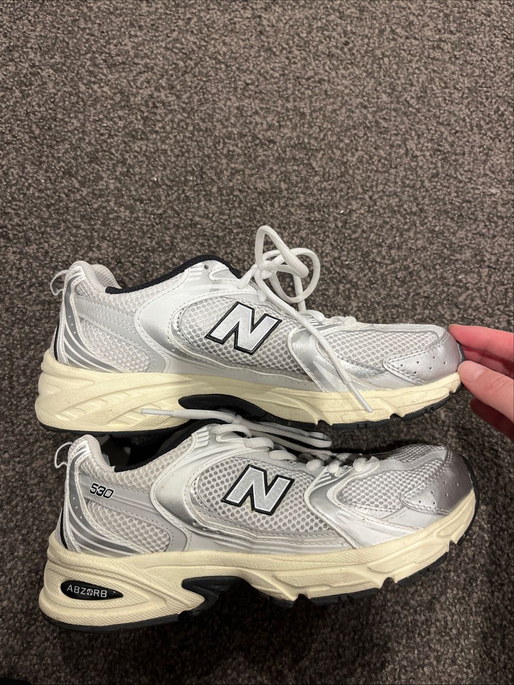 New Balance Silver Sneakers