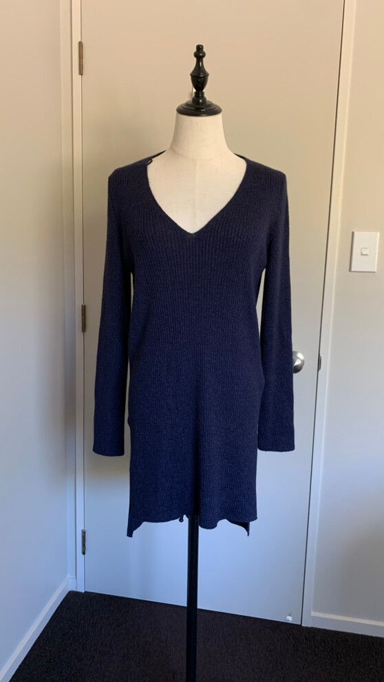 Massimo Dutti Tunic Style V-neck Sweater