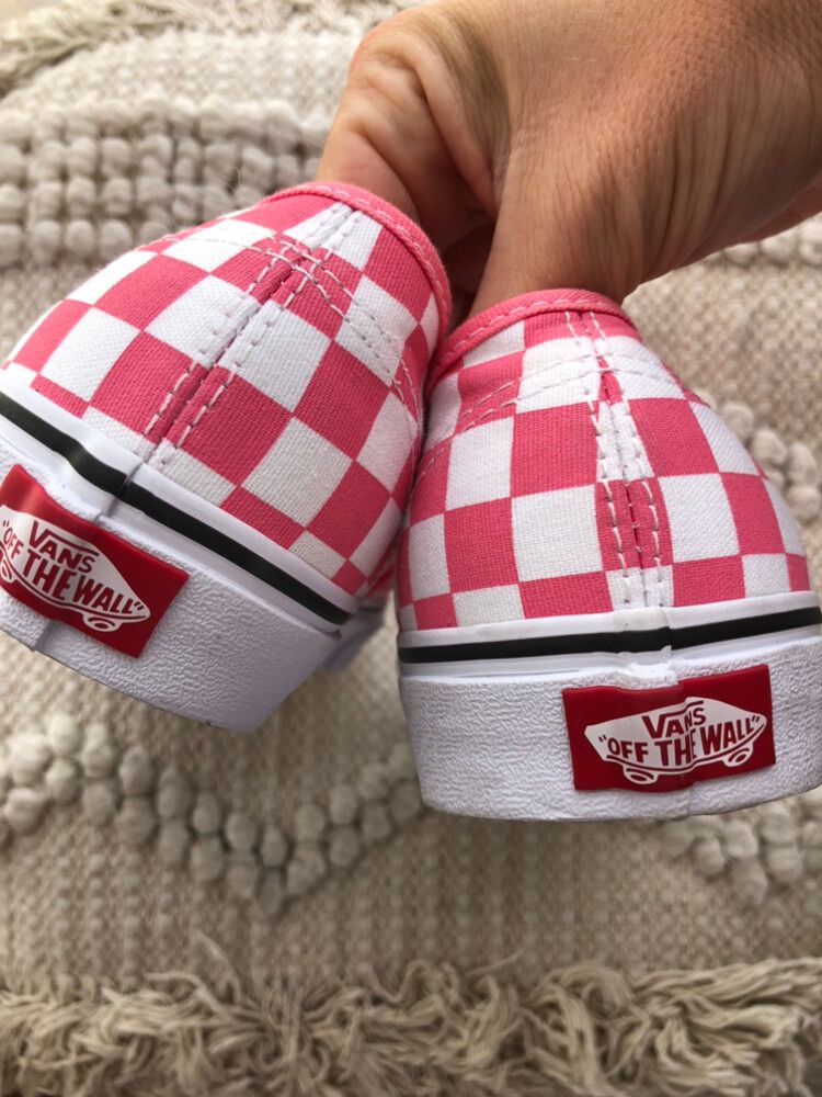 Vans Pink White Checkered Sneakers