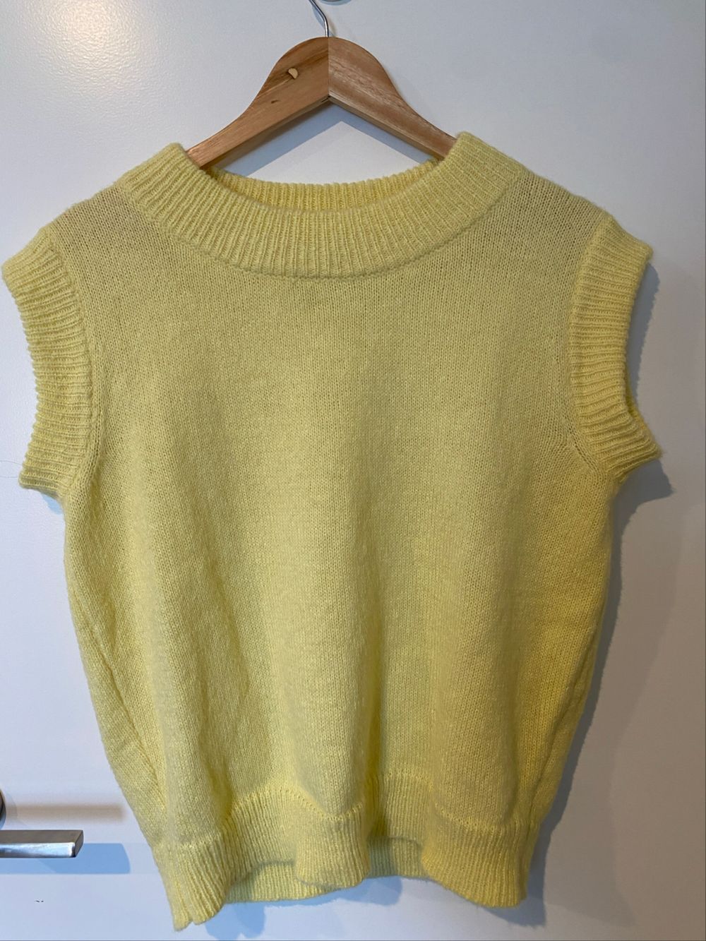 Peppermayo Yellow Sleeveless Knit Vest