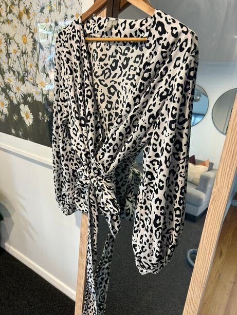 asos leopard top